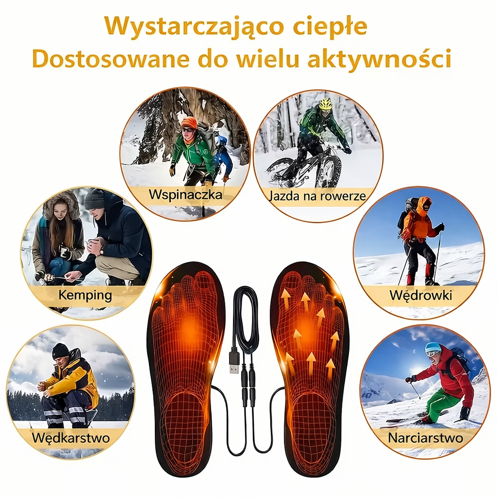 Podgrzewane wkładki USB z ochroną przed przegrzaniem – przycinane, idealne na zimę